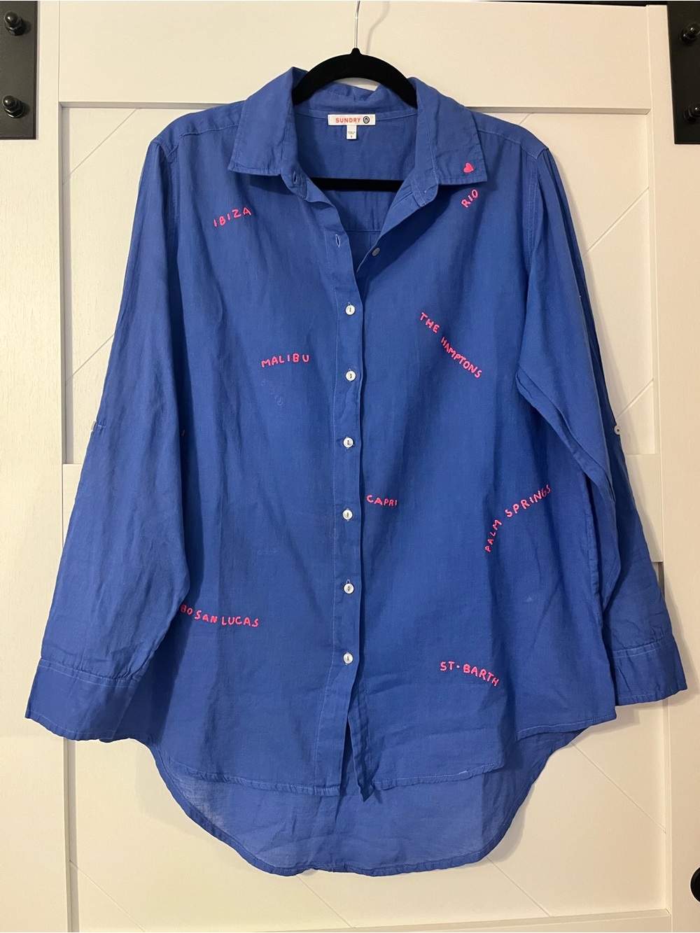 Sundry Vacation Destinations Button-Up Shirt